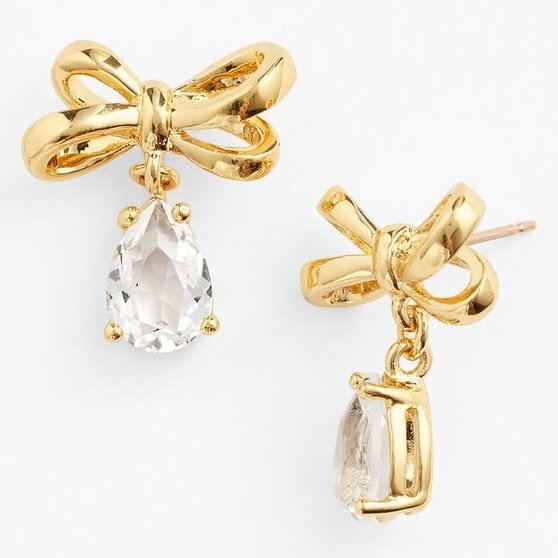 Girly bow earrings
