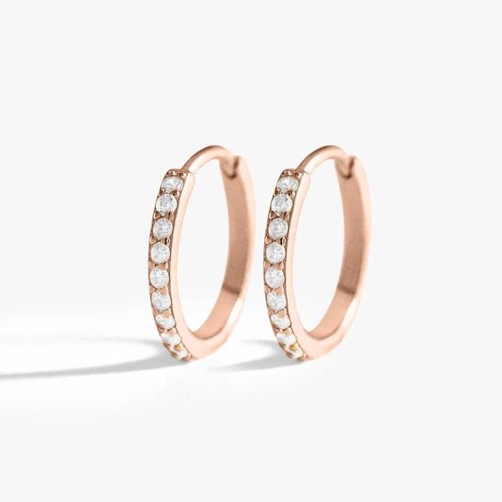 Rose Gold Hoops
