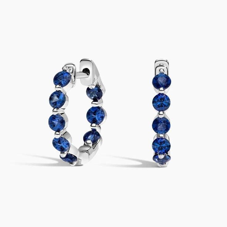 Blue sapphire earrings