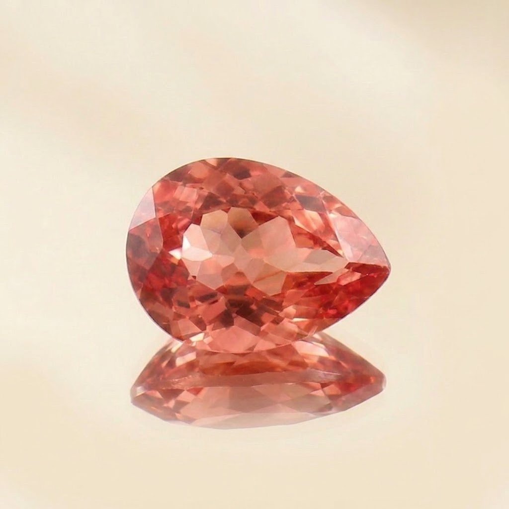 Lotus blossom padparadscha Ceylon sapphire