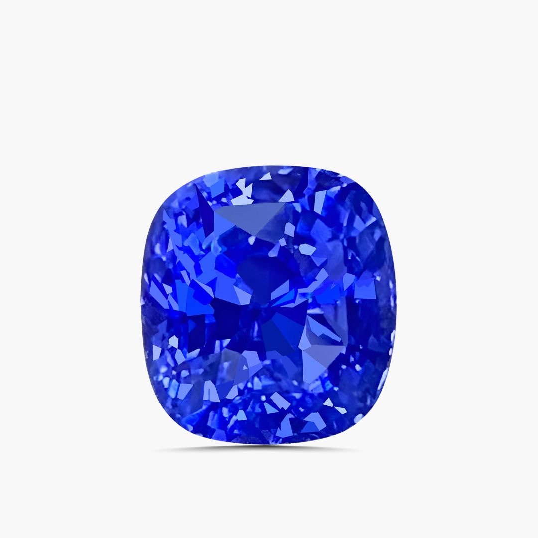 Vivid blue Ceylon sapphire
