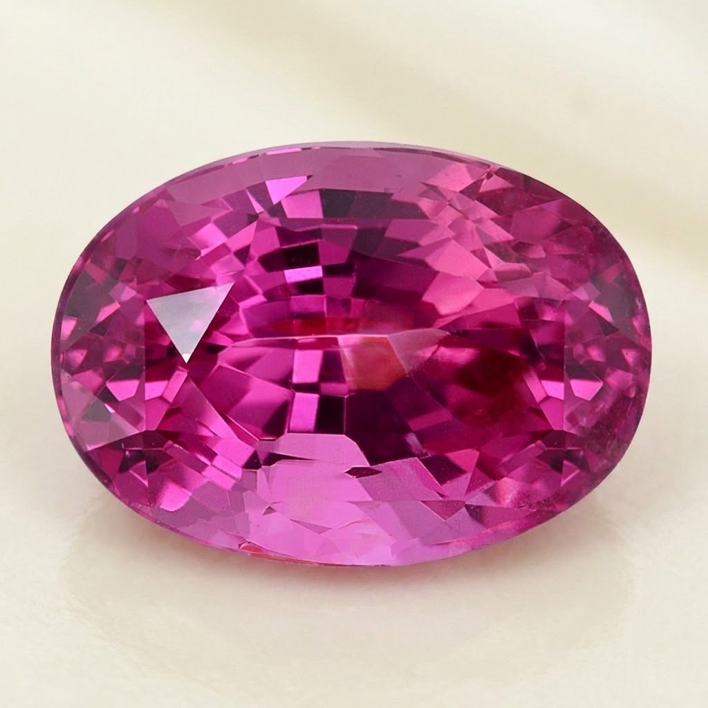 Vivid pink Ceylon sapphire